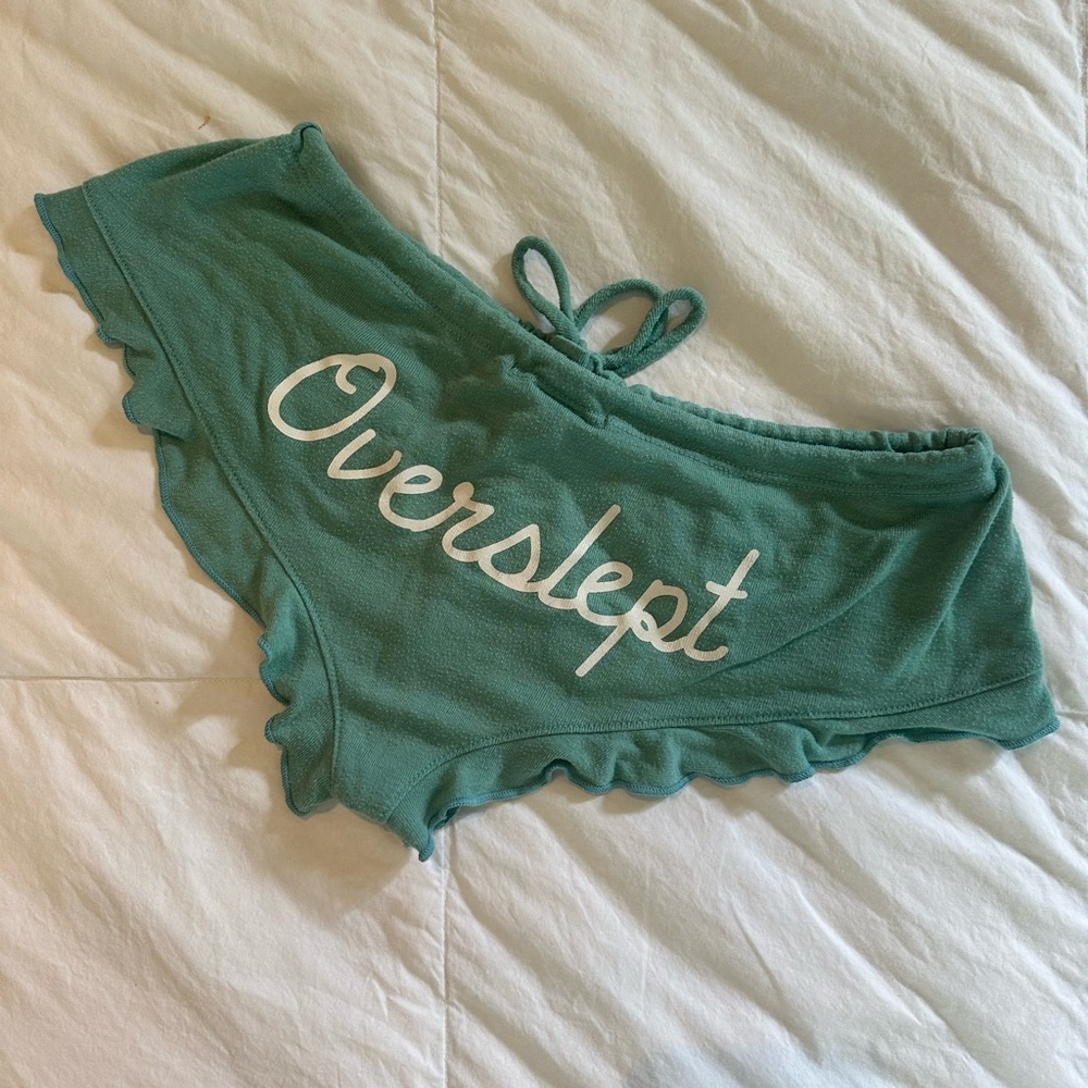 Women's Green Sleep Shorts
